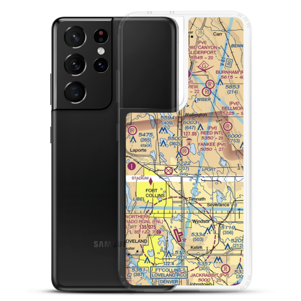 Yankee Field (CO53) VFR Sectional Samsung Case Samsung Galaxy S21 Ultra model shown