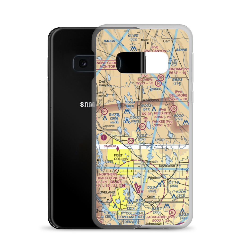 Yankee Field (CO53) VFR Sectional Samsung Case Samsung Galaxy S10e model shown