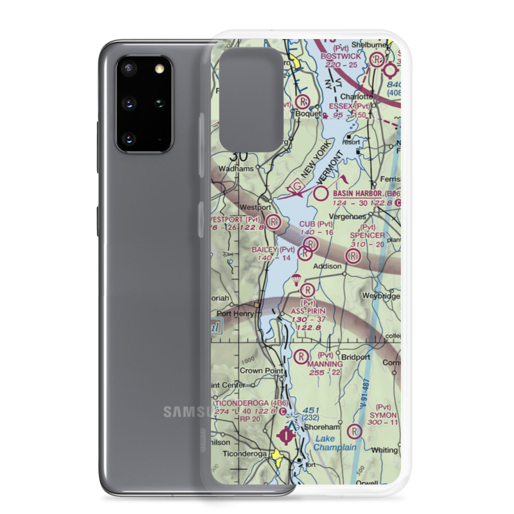 Yankee Kingdom Airport (VT33) VFR Sectional Samsung Case Samsung Galaxy S20 Plus model shown