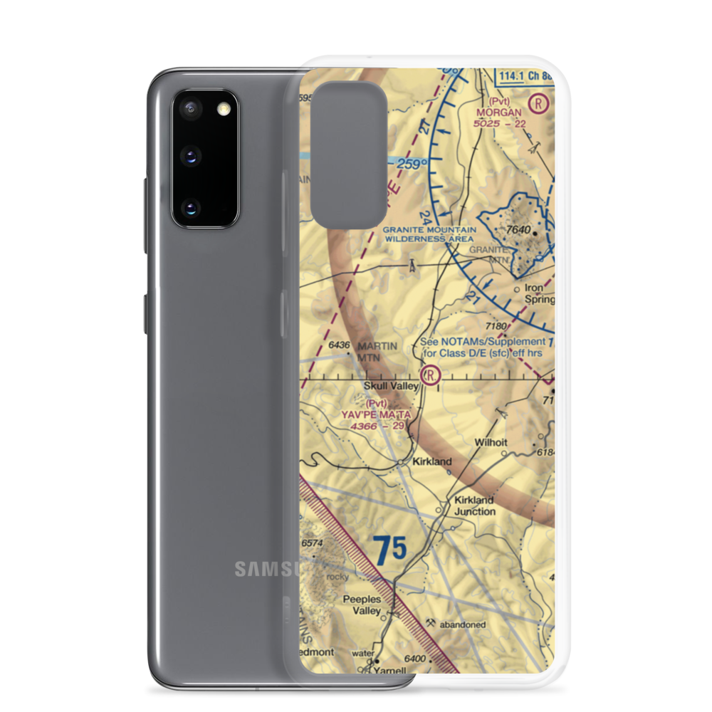 Yav'pe Ma'ta Airport (16AZ) VFR Sectional Samsung Case Samsung Galaxy S20 model shown
