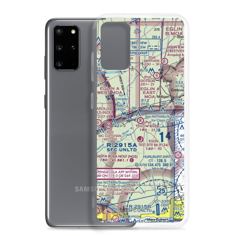 Yellow River Airstrip (FD93) VFR Sectional Samsung Case Samsung Galaxy S20 Plus model shown