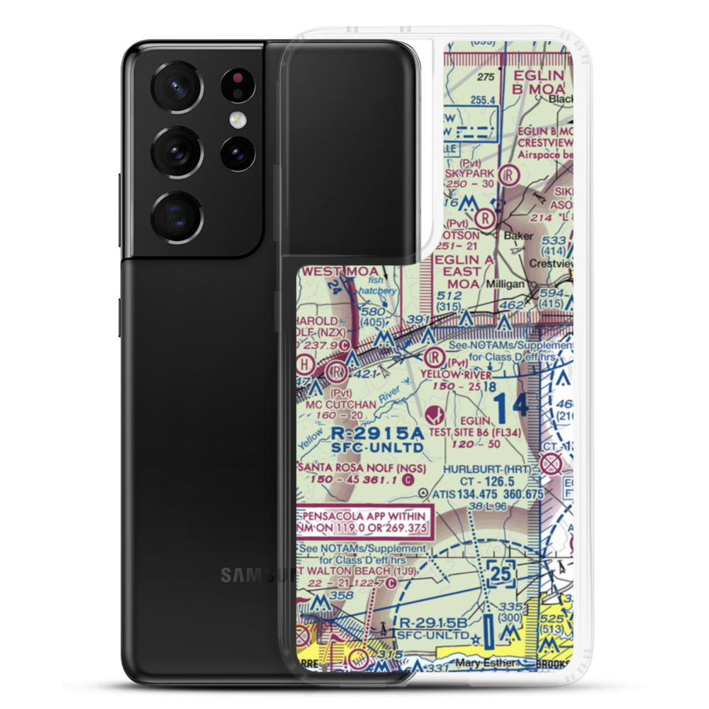 Yellow River Airstrip (FD93) VFR Sectional Samsung Case Samsung Galaxy S21 Ultra model shown
