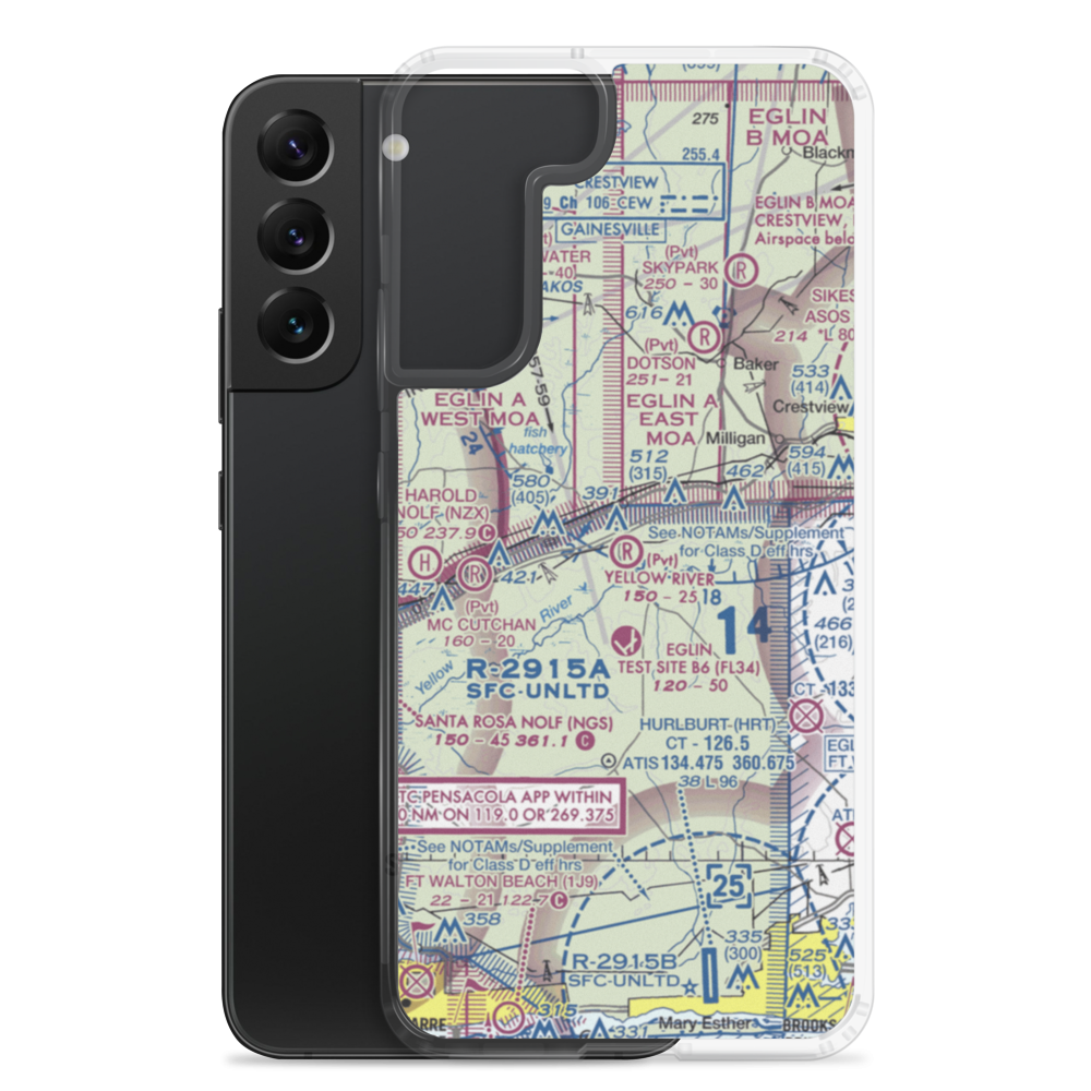 Yellow River Airstrip (FD93) VFR Sectional Samsung Case Samsung Galaxy S22 Plus model shown