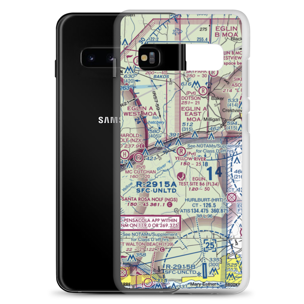 Yellow River Airstrip (FD93) VFR Sectional Samsung Case Samsung Galaxy S10+ model shown