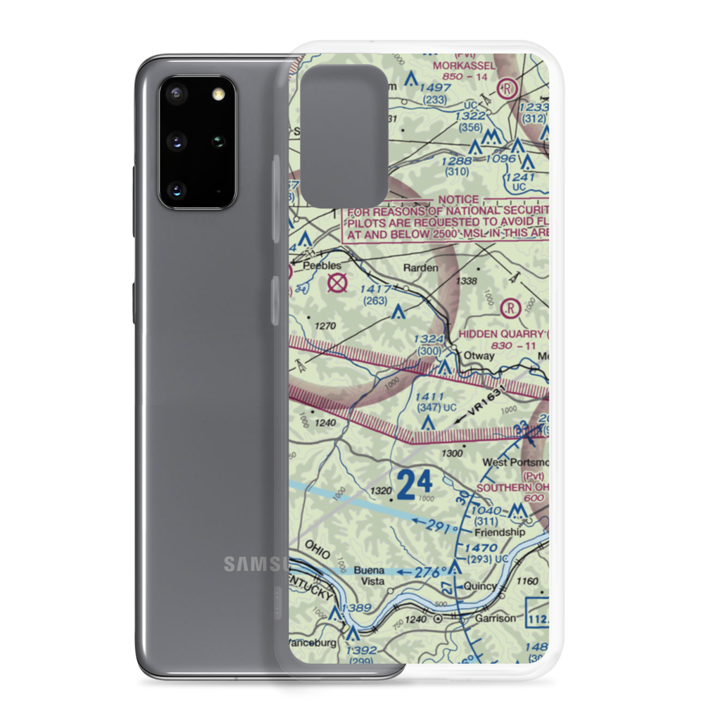 Yellowbird Farm Airport (OI29) VFR Sectional Samsung Case Samsung Galaxy S20 Plus model shown
