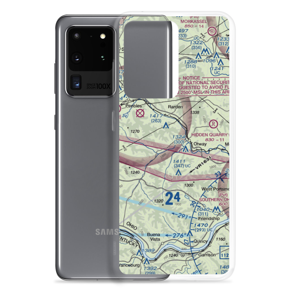Yellowbird Farm Airport (OI29) VFR Sectional Samsung Case Samsung Galaxy S20 Ultra model shown