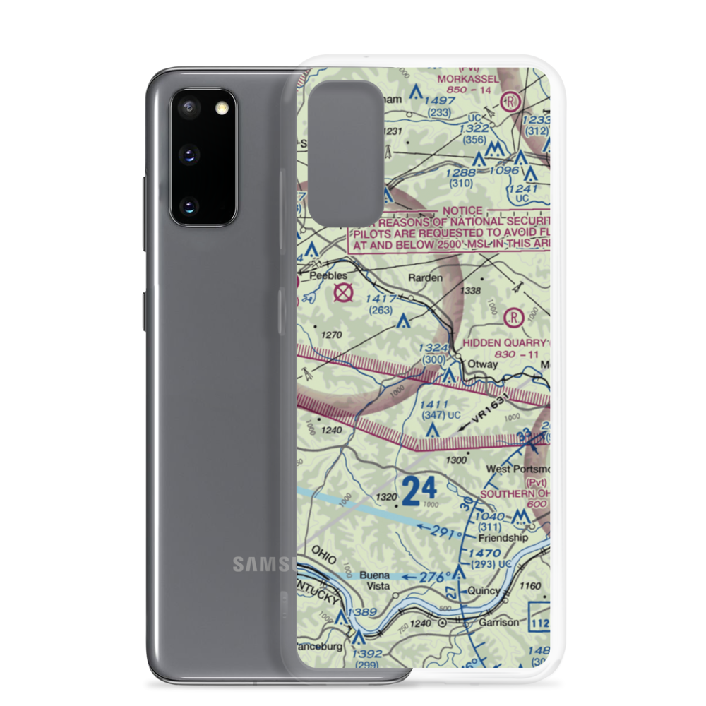 Yellowbird Farm Airport (OI29) VFR Sectional Samsung Case Samsung Galaxy S20 model shown