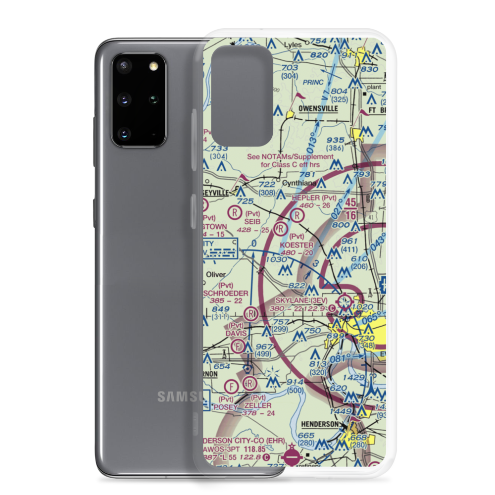 Yelverton Airport (II89) VFR Sectional Samsung Case Samsung Galaxy S20 Plus model shown