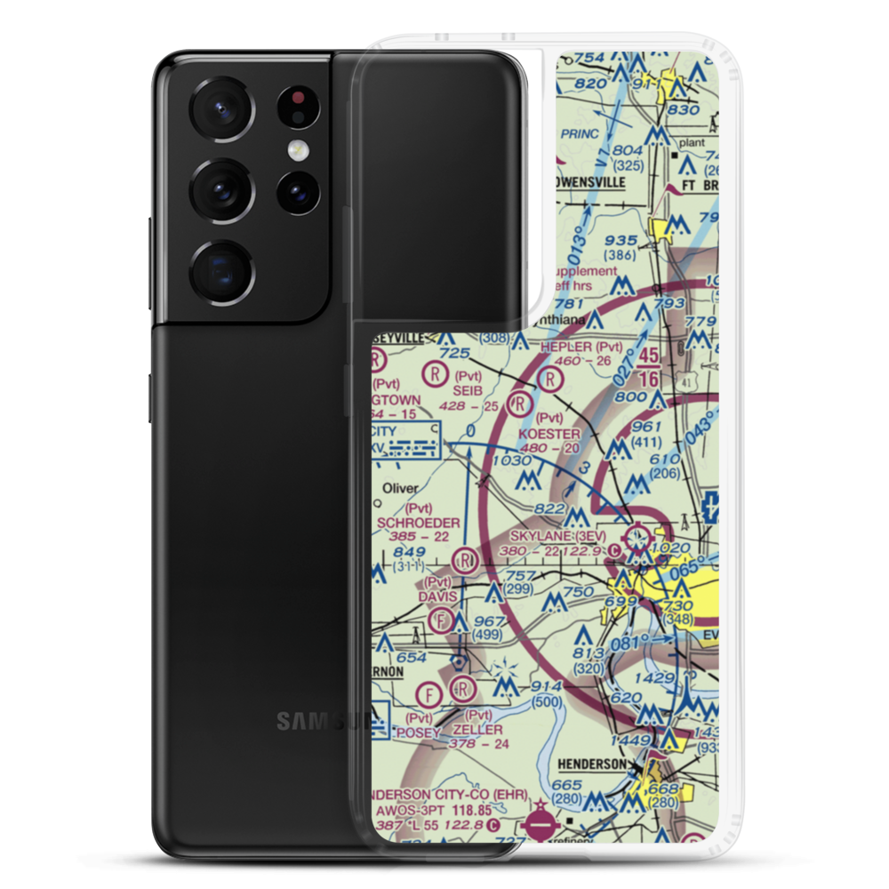 Yelverton Airport (II89) VFR Sectional Samsung Case Samsung Galaxy S21 Ultra model shown
