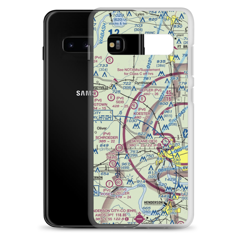 Yelverton Airport (II89) VFR Sectional Samsung Case Samsung Galaxy S10+ model shown