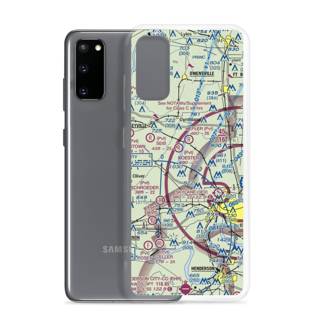 Yelverton Airport (II89) VFR Sectional Samsung Case Samsung Galaxy S20 model shown