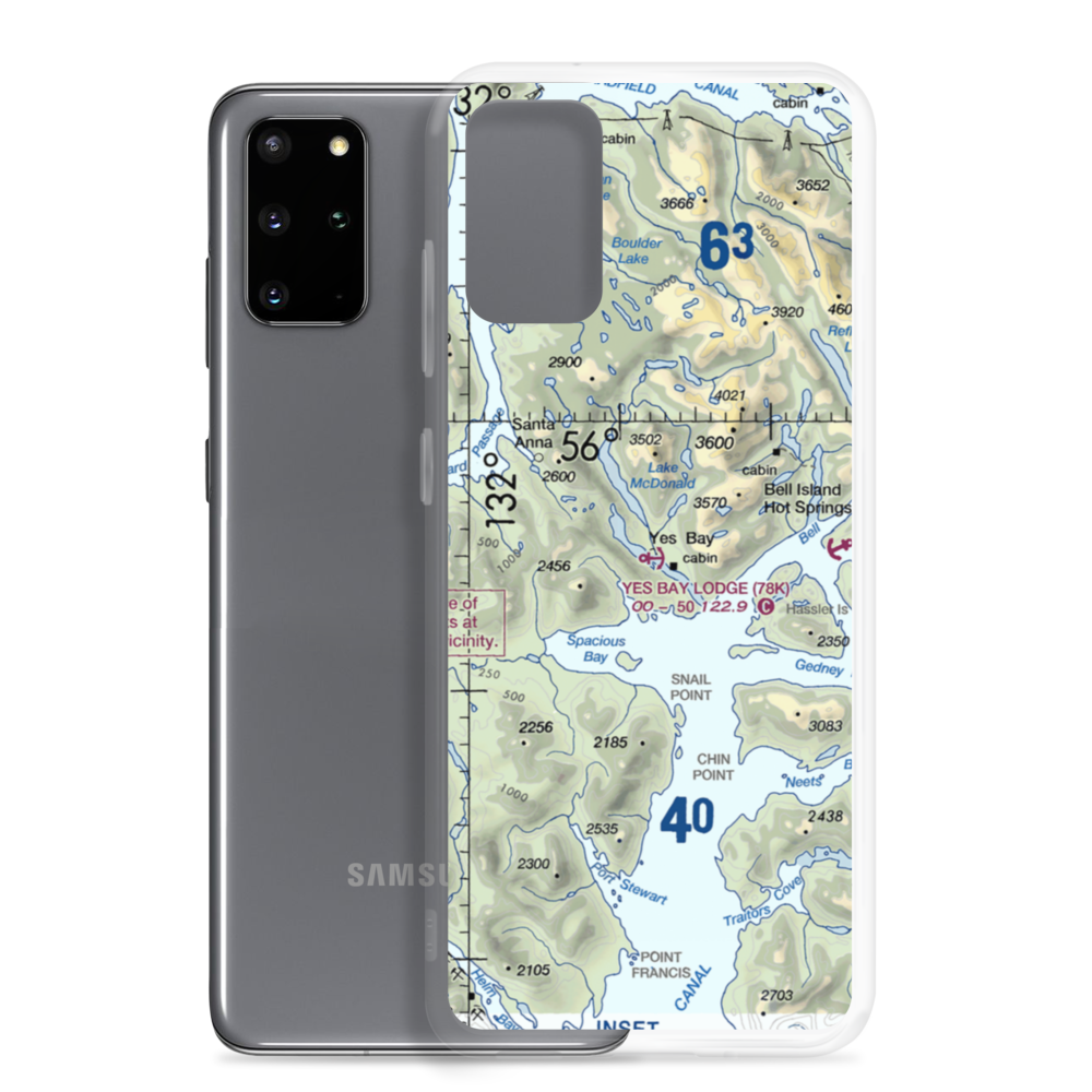 Yes Bay Lodge Seaplane Base (78K) VFR Sectional Samsung Case Samsung Galaxy S20 Plus model shown