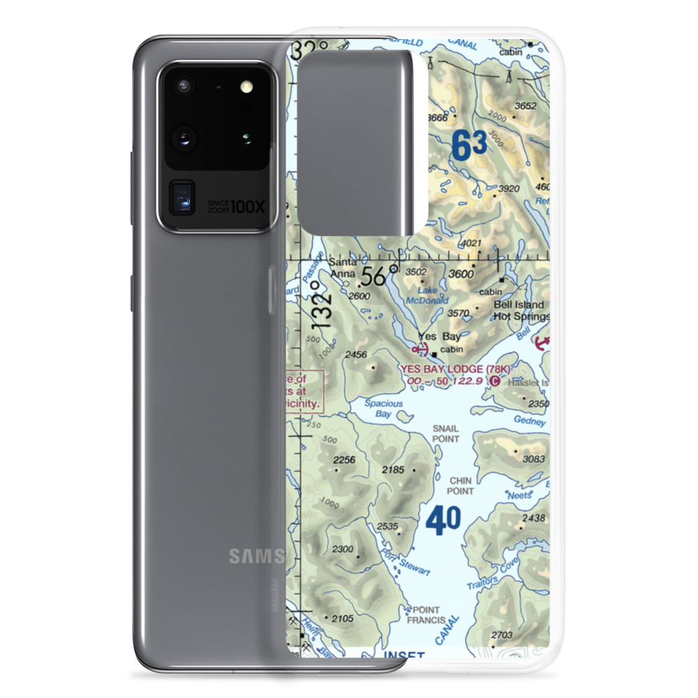 Yes Bay Lodge Seaplane Base (78K) VFR Sectional Samsung Case Samsung Galaxy S20 Ultra model shown