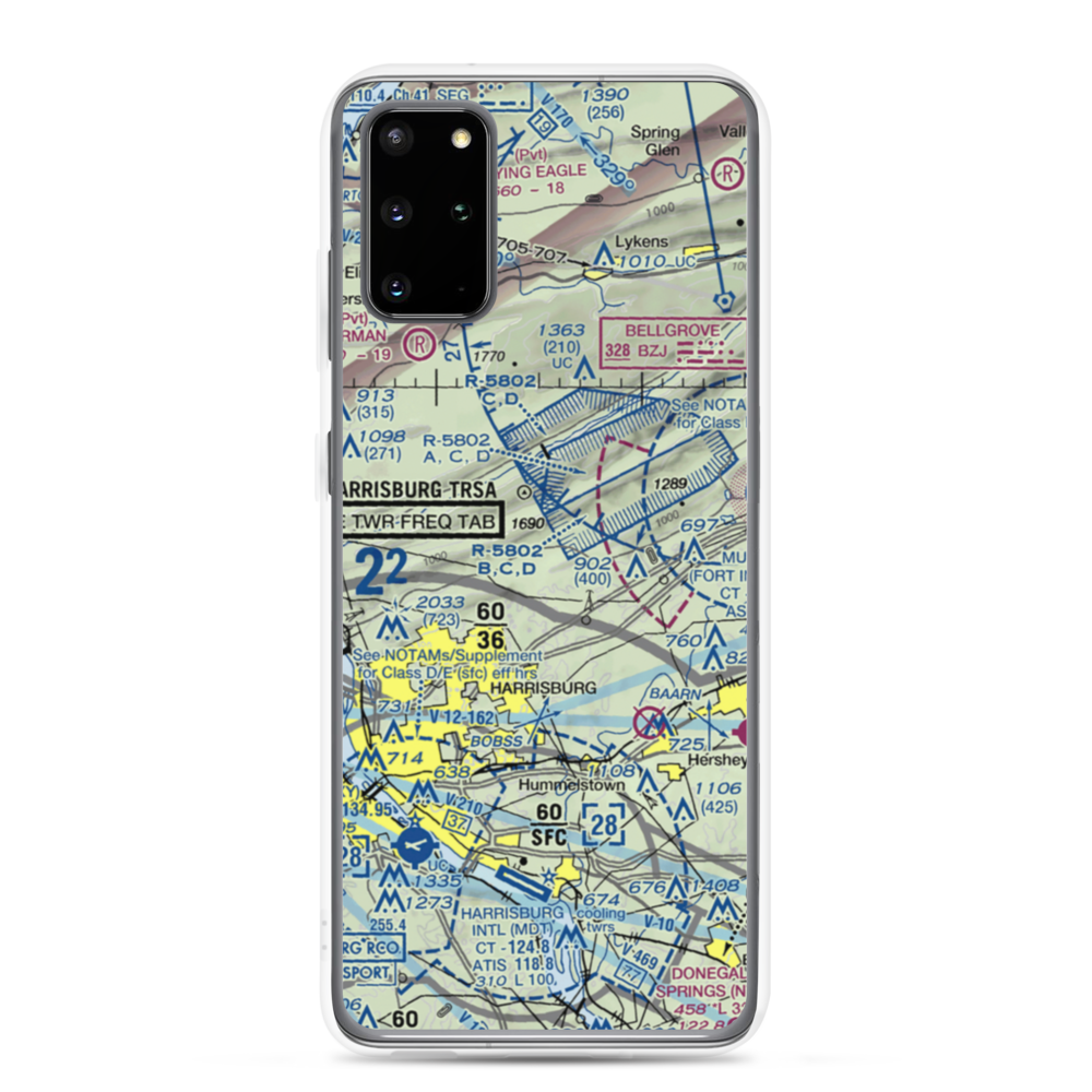 Yingst Airport (3PS8) VFR Sectional Samsung Case Samsung Galaxy S20 Plus model shown