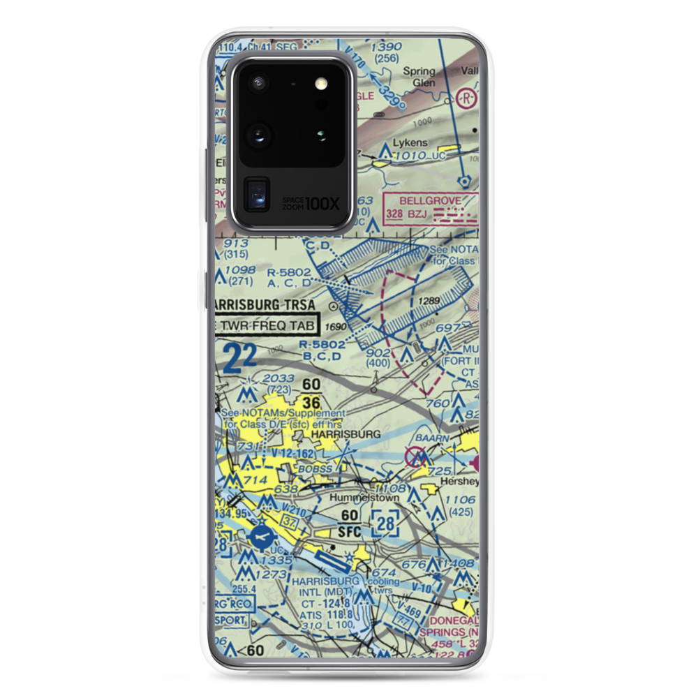 Yingst Airport (3PS8) VFR Sectional Samsung Case Samsung Galaxy S20 Ultra model shown