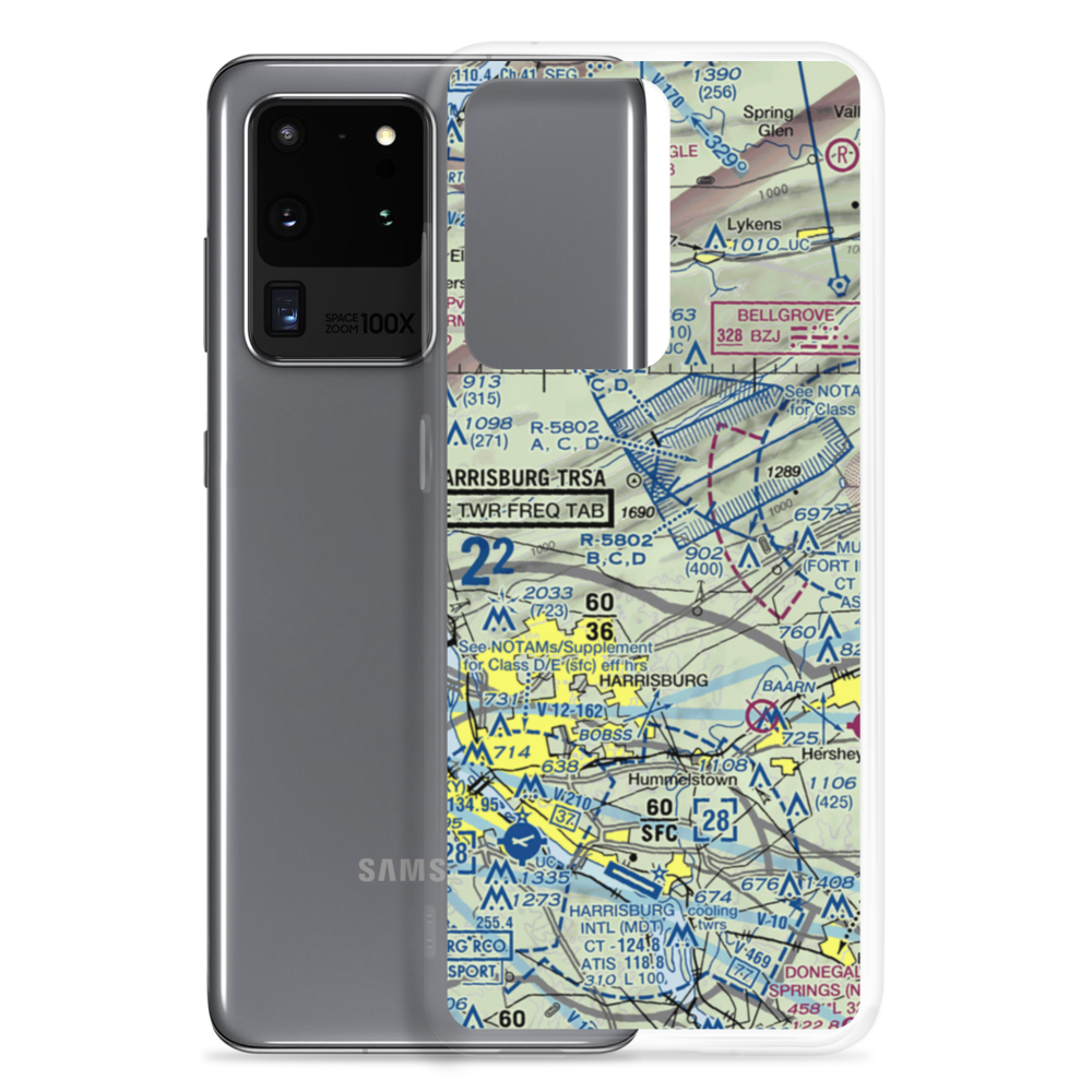 Yingst Airport (3PS8) VFR Sectional Samsung Case Samsung Galaxy S20 Ultra model shown