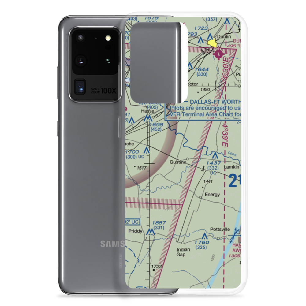 Yoakum Airport (1TX1) VFR Sectional Samsung Case Samsung Galaxy S20 Ultra model shown