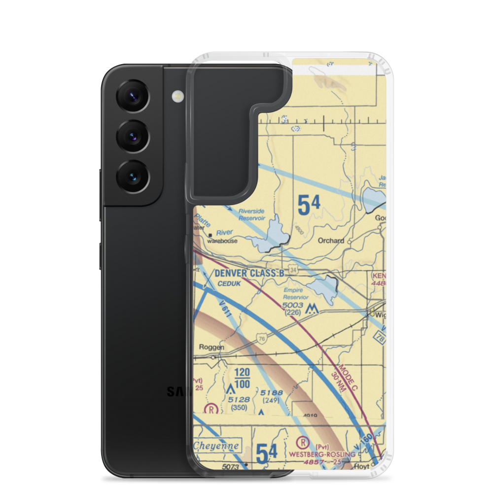 Yocam Ranch Airport (7CO5) VFR Sectional Samsung Case Samsung Galaxy S22 model shown