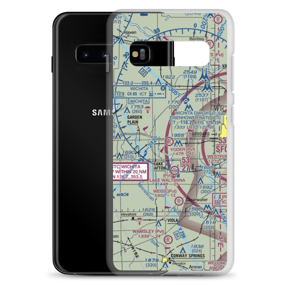 Yoder Airpark (SN61) VFR Sectional Samsung Case Samsung Galaxy S10+ model shown