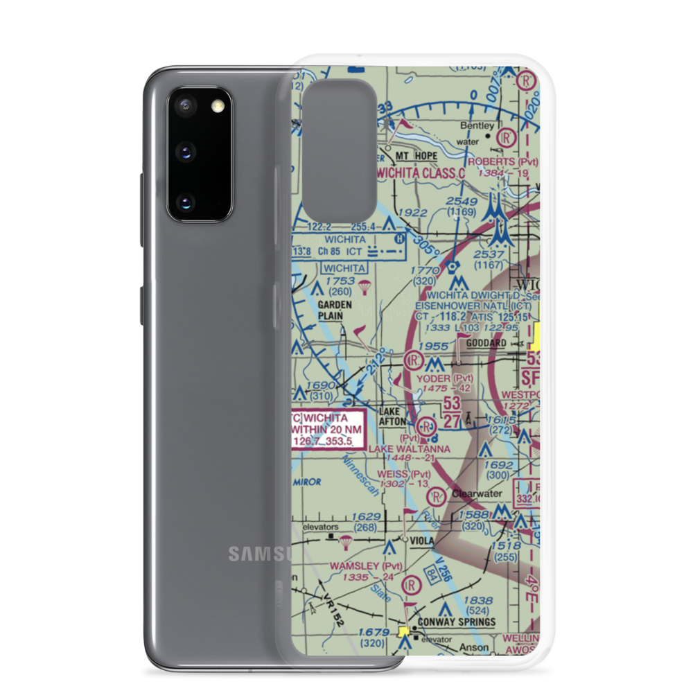 Yoder Airpark (SN61) VFR Sectional Samsung Case Samsung Galaxy S20 model shown