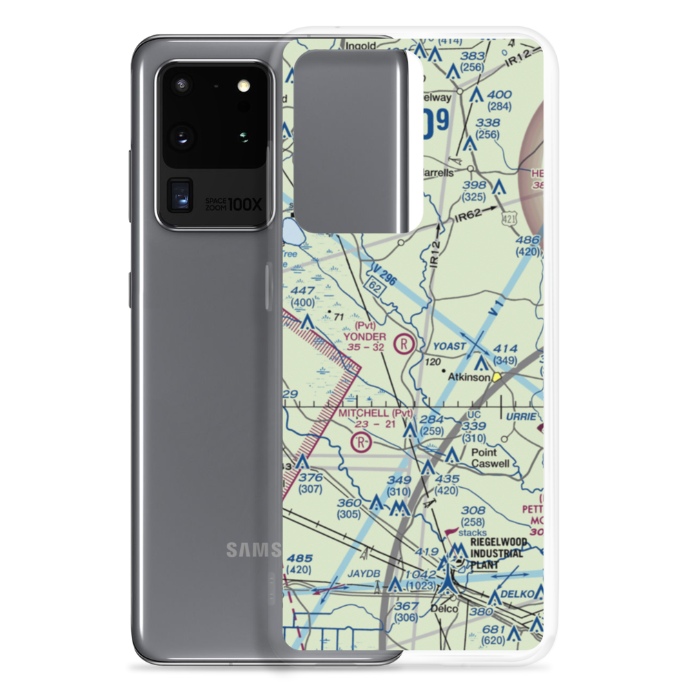 Yonder Airport (NC65) VFR Sectional Samsung Case Samsung Galaxy S20 Ultra model shown