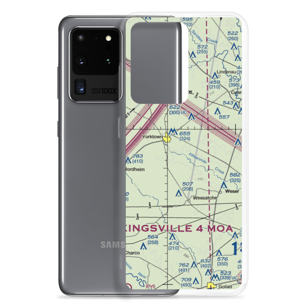 Yorktown Airport (US-0236) VFR Sectional Samsung Case Samsung Galaxy S20 Ultra model shown
