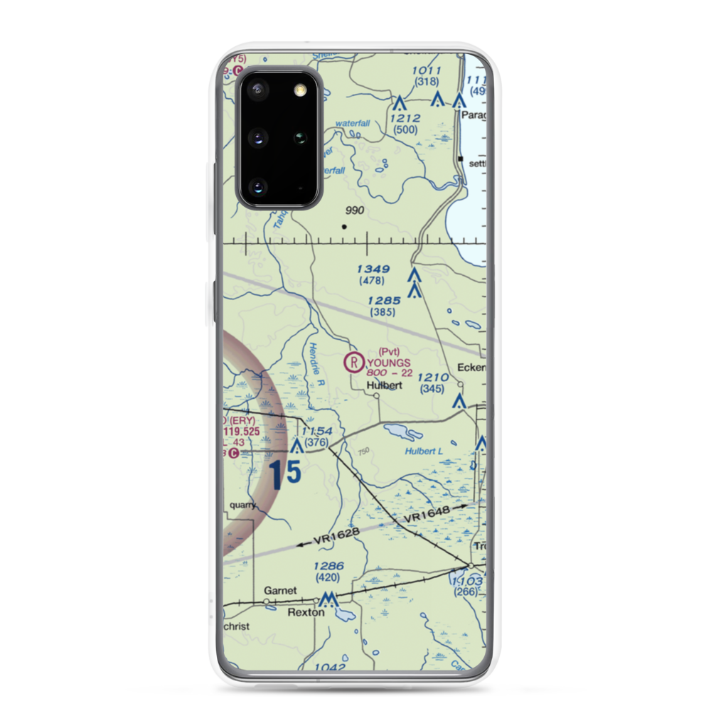 Young's Airport (0MI6) VFR Sectional Samsung Case Samsung Galaxy S20 Plus model shown