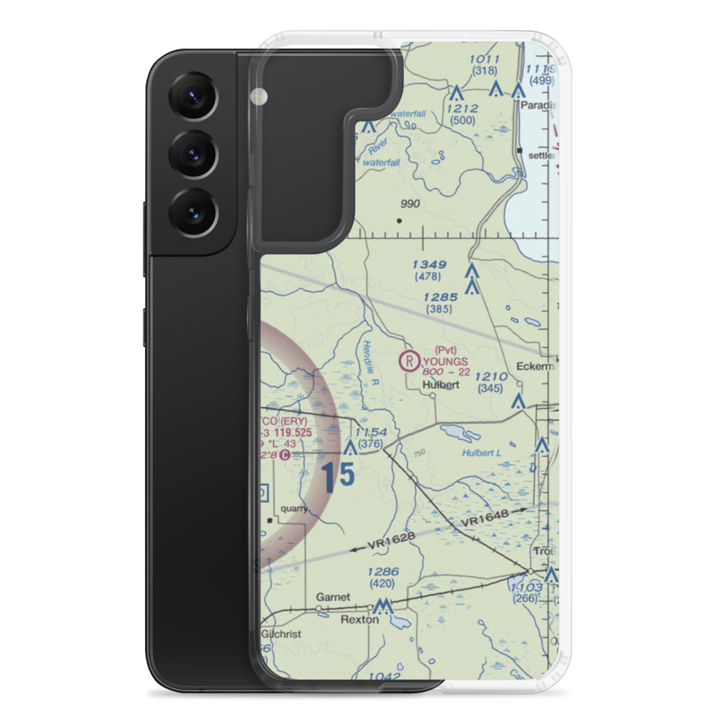 Young's Airport (0MI6) VFR Sectional Samsung Case Samsung Galaxy S22 Plus model shown