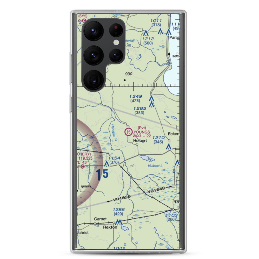 Young's Airport (0MI6) VFR Sectional Samsung Case Samsung Galaxy S22 Ultra model shown