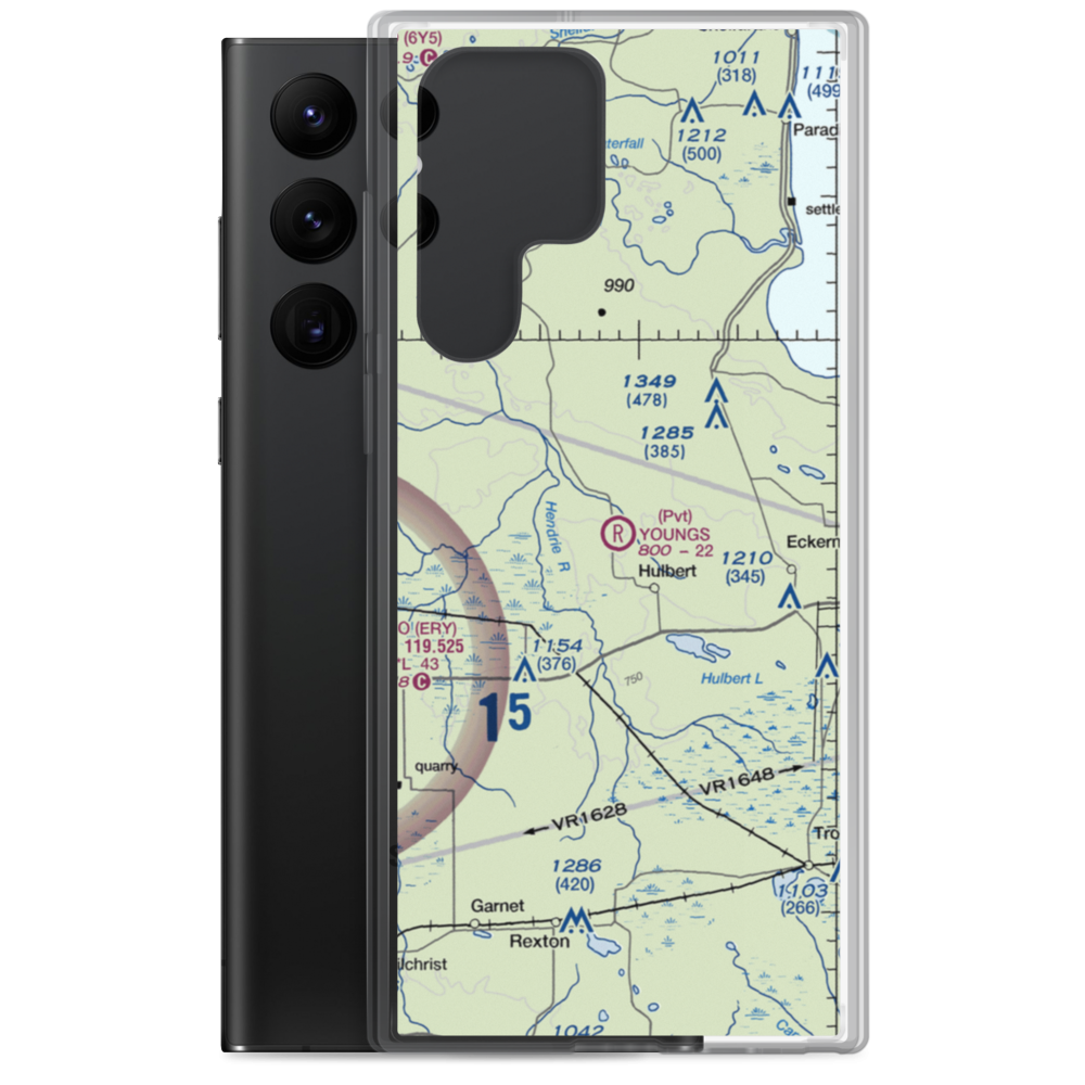Young's Airport (0MI6) VFR Sectional Samsung Case Samsung Galaxy S22 Ultra model shown