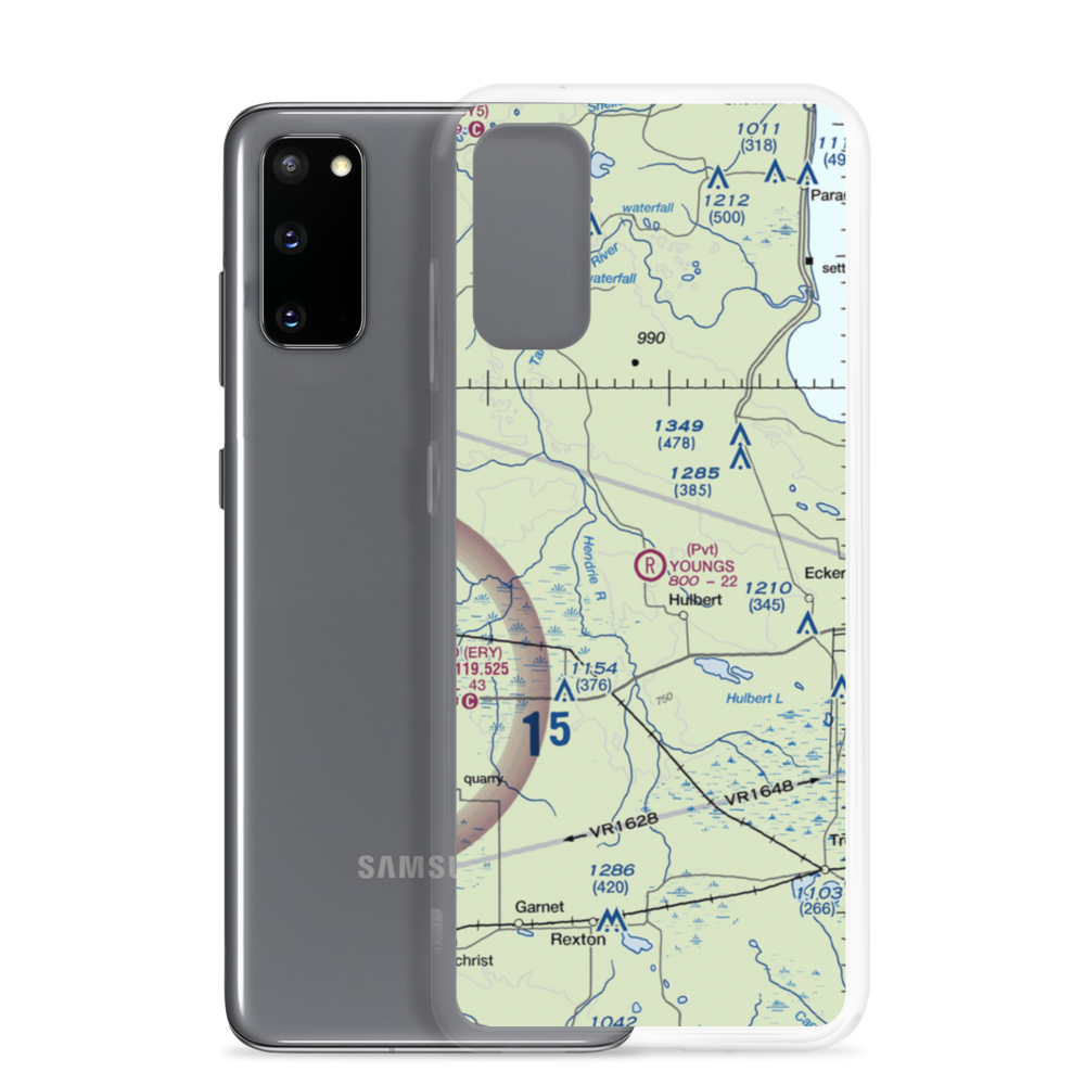 Young's Airport (0MI6) VFR Sectional Samsung Case Samsung Galaxy S20 model shown