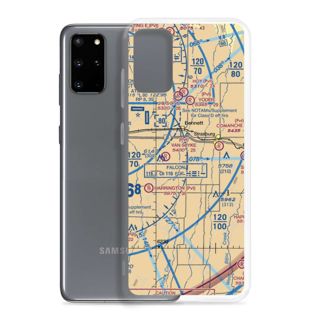 Young's Strip (87CO) VFR Sectional Samsung Case Samsung Galaxy S20 Plus model shown