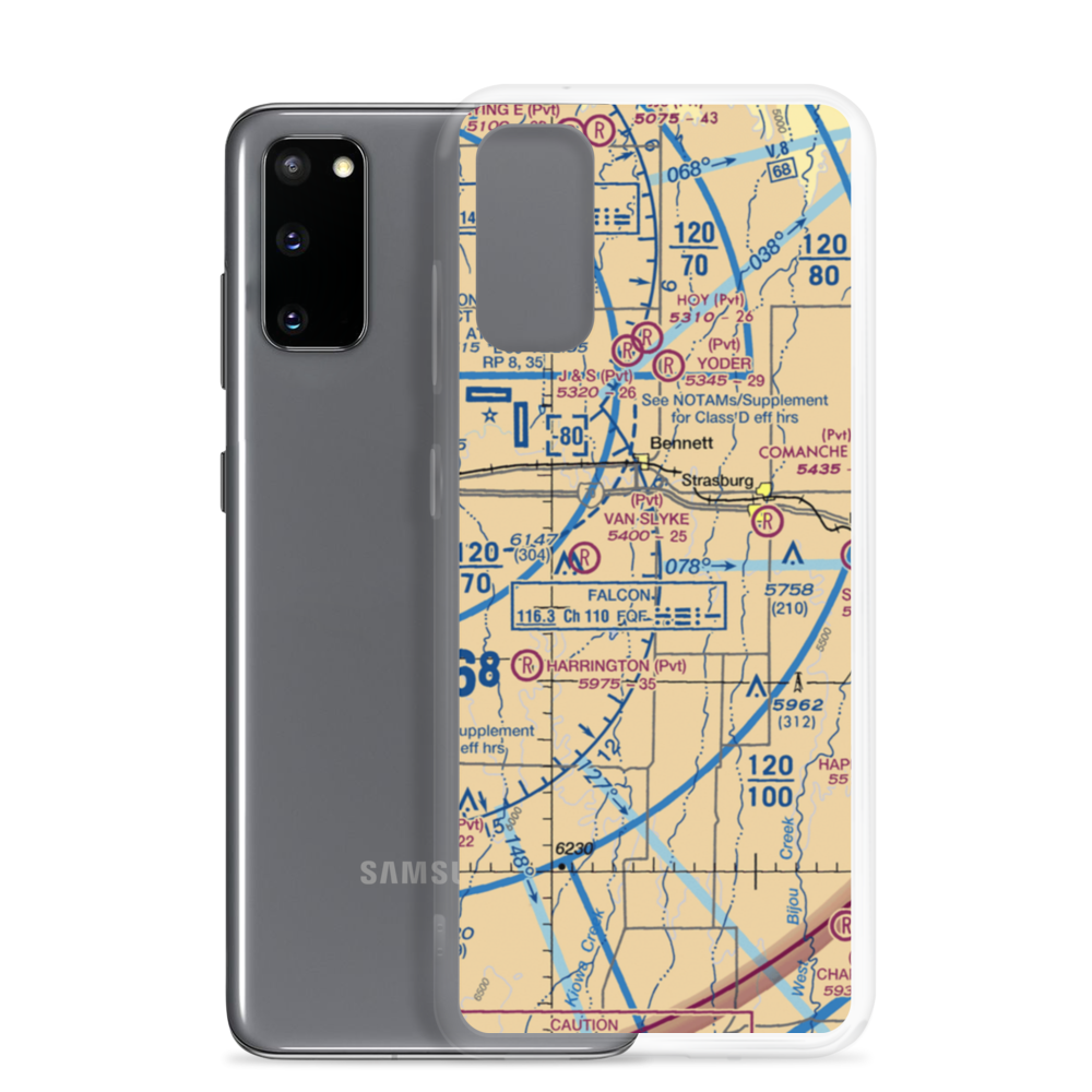 Young's Strip (87CO) VFR Sectional Samsung Case Samsung Galaxy S20 model shown