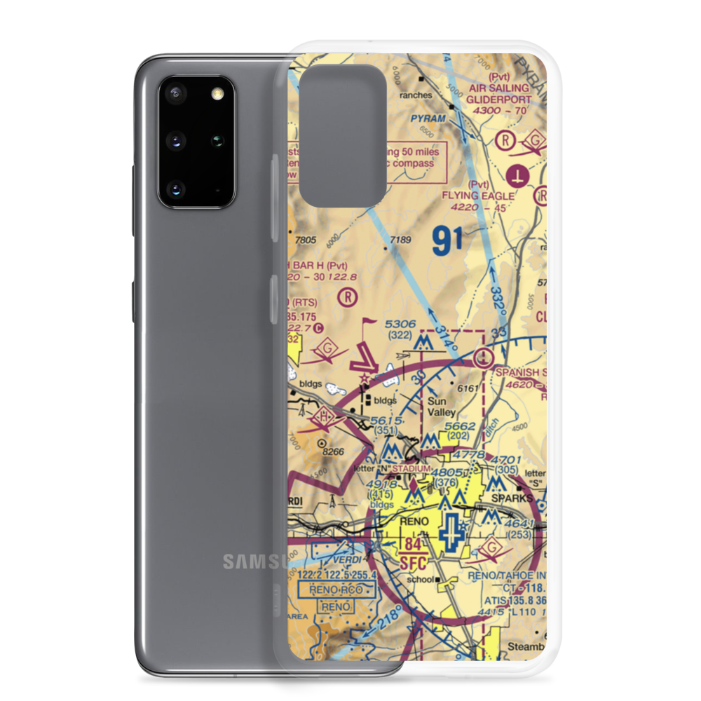 Youngberg Ranch Airport (NV17) VFR Sectional Samsung Case Samsung Galaxy S20 Plus model shown