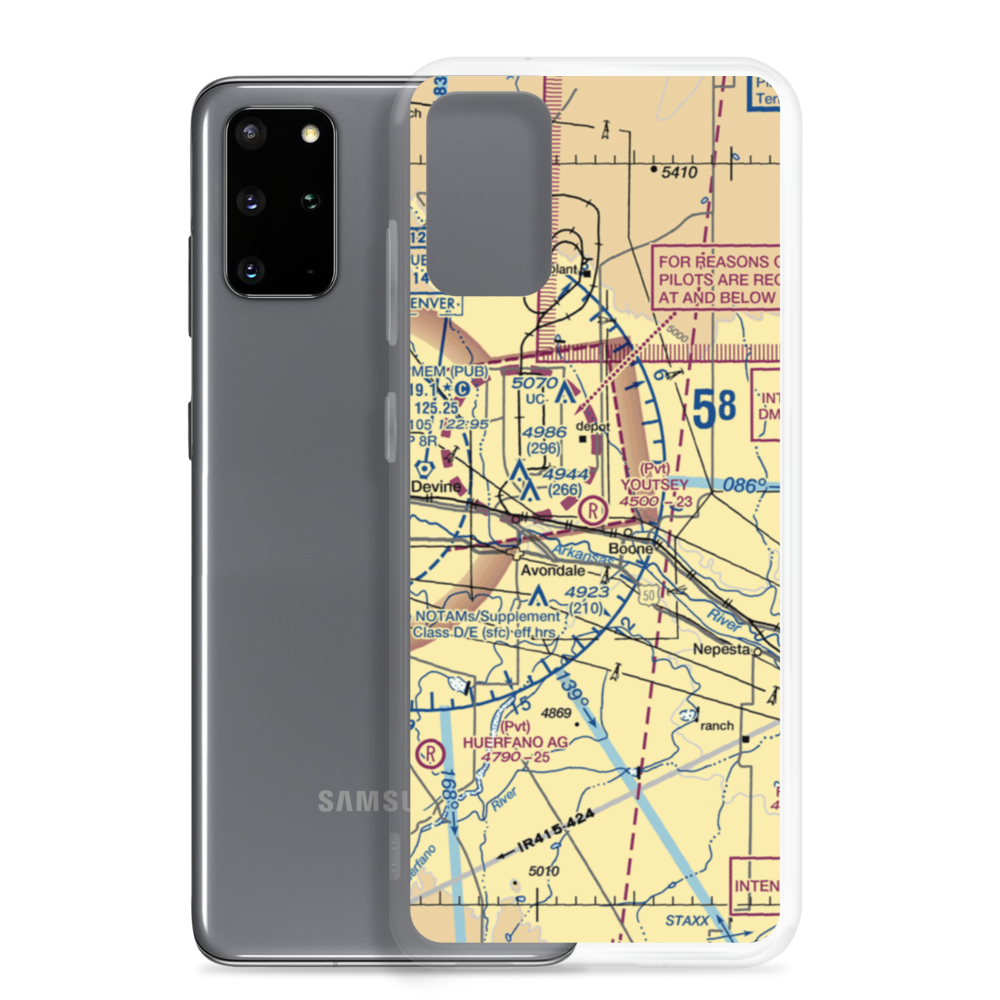 Youtsey Airport (CO09) VFR Sectional Samsung Case Samsung Galaxy S20 Plus model shown