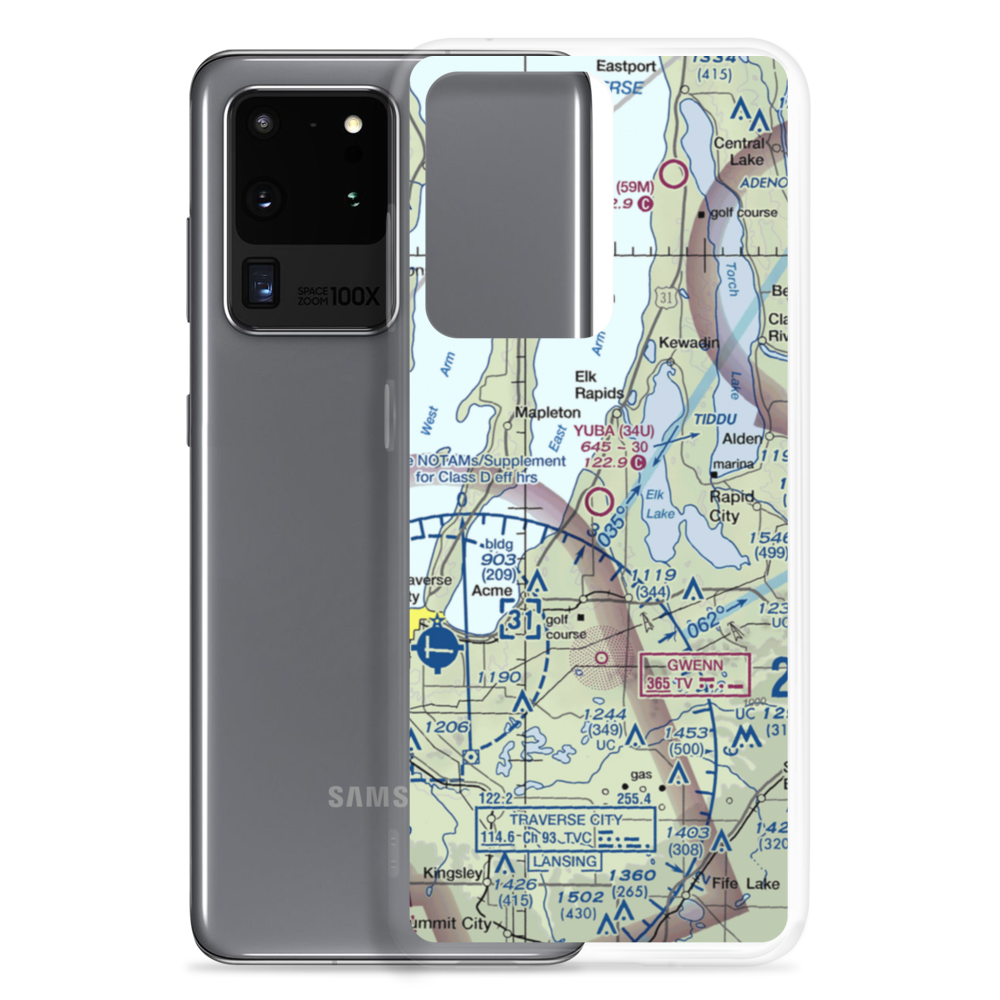 Yuba Airport (34U) VFR Sectional Samsung Case Samsung Galaxy S20 Ultra model shown