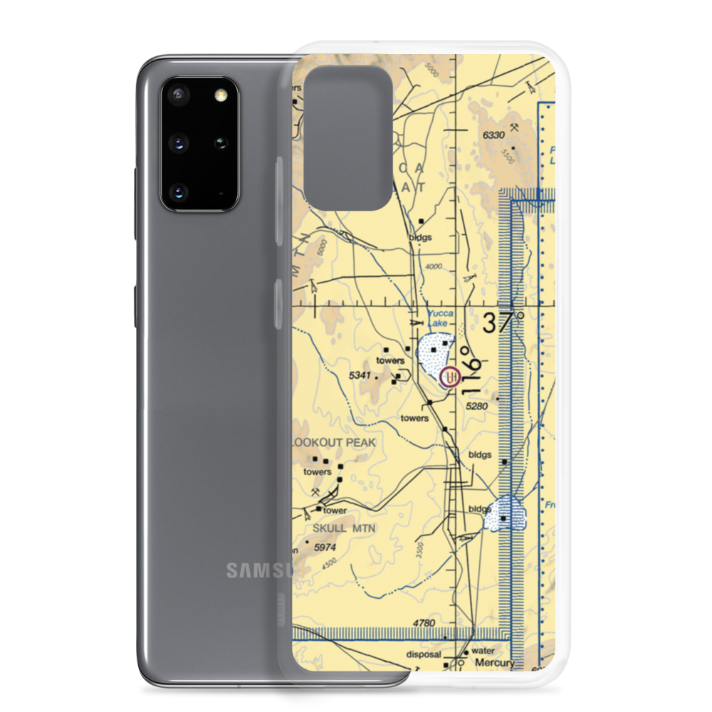 Yucca Airstrip (NV11) VFR Sectional Samsung Case Samsung Galaxy S20 Plus model shown