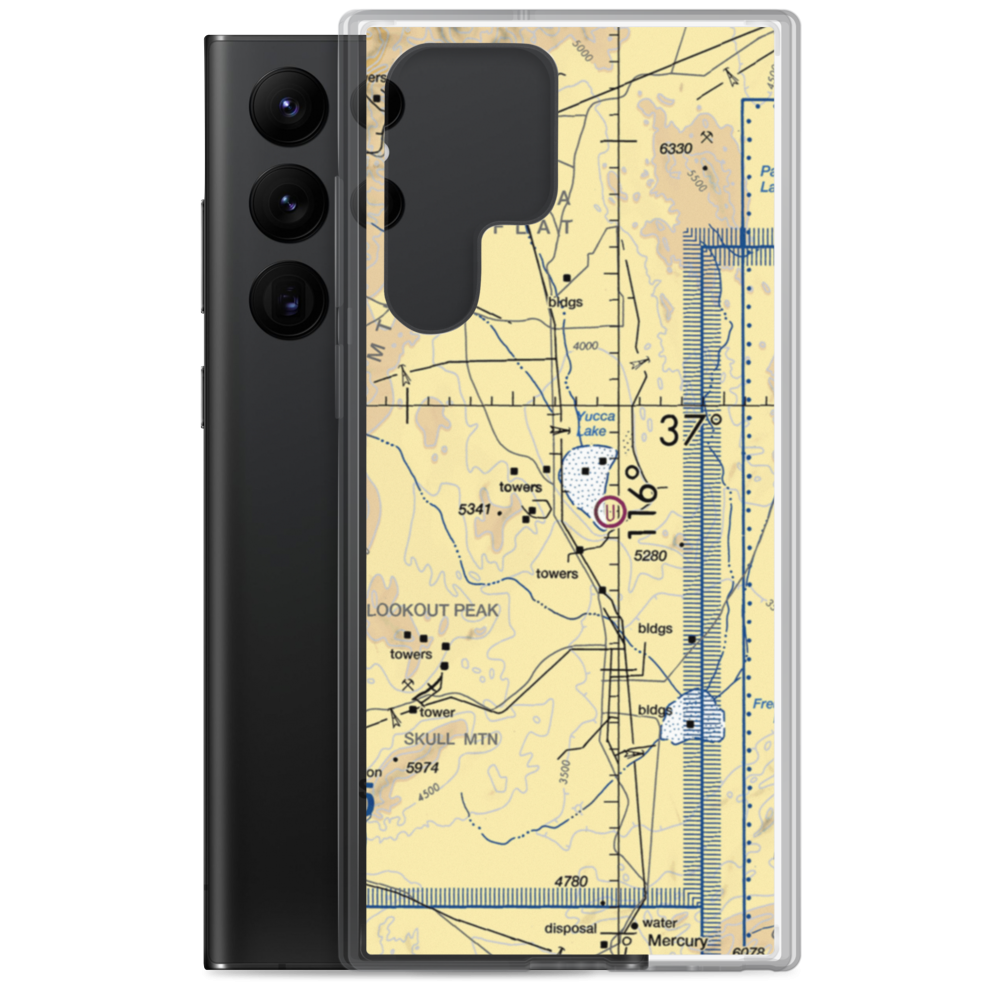 Yucca Airstrip (UCC) VFR Sectional Samsung Case Samsung Galaxy S22 Ultra model shown