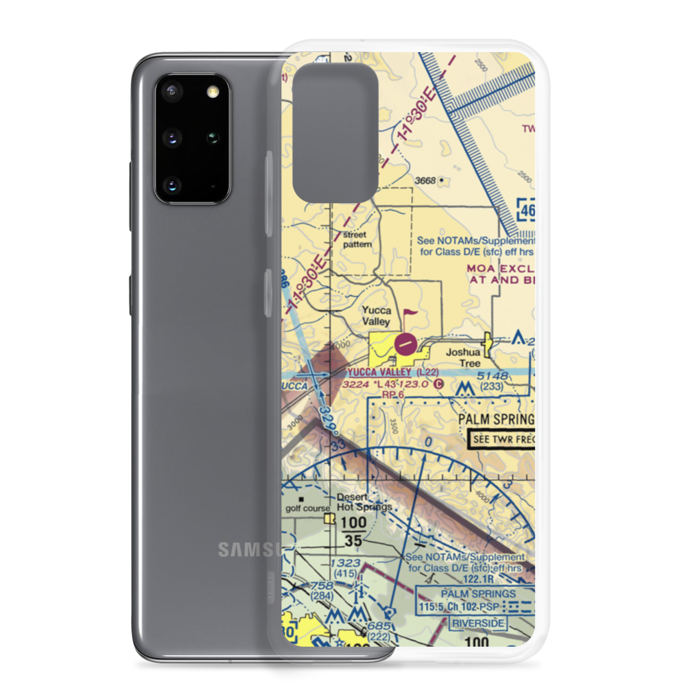 Yucca Valley Airport (L22) VFR Sectional Samsung Case Samsung Galaxy S20 Plus model shown