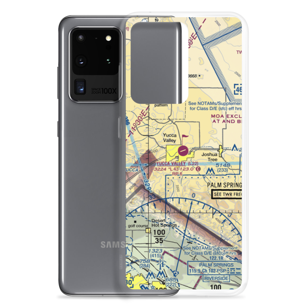 Yucca Valley Airport (L22) VFR Sectional Samsung Case Samsung Galaxy S20 Ultra model shown