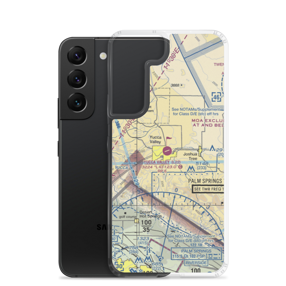 Yucca Valley Airport (L22) VFR Sectional Samsung Case Samsung Galaxy S22 model shown