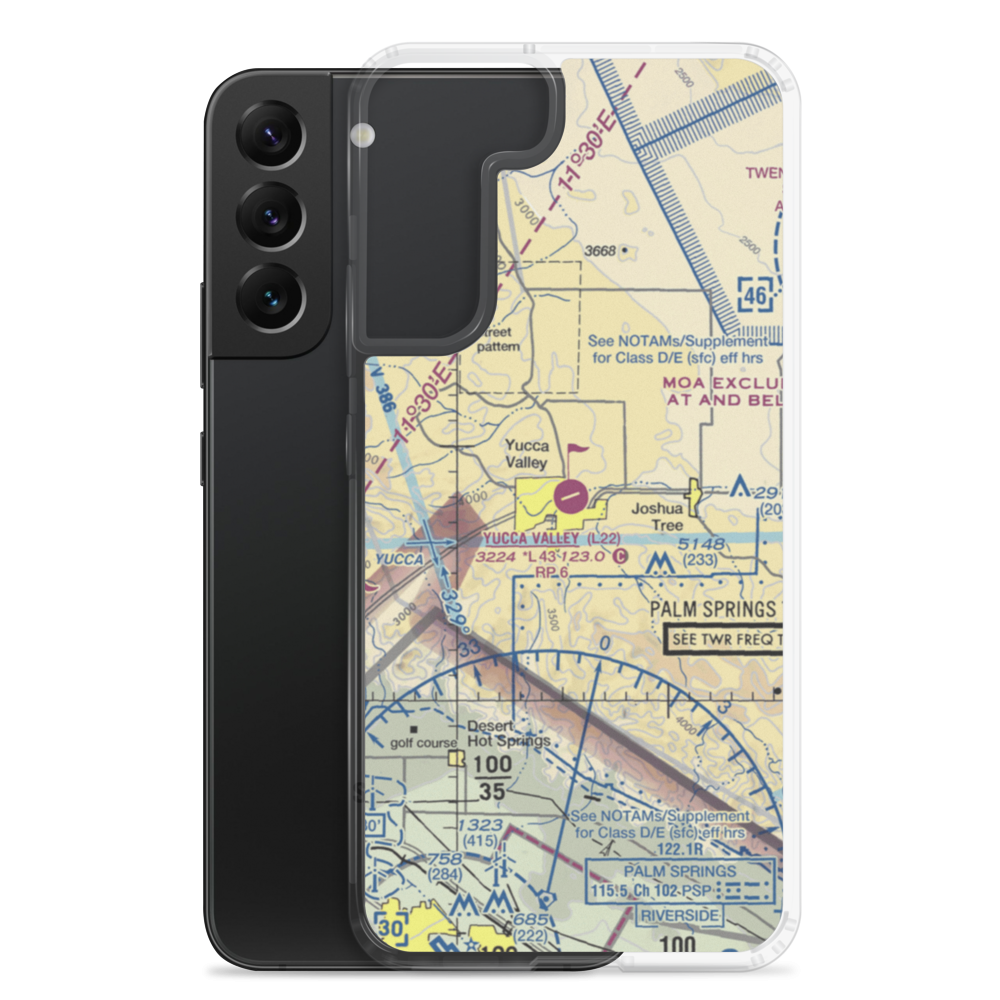 Yucca Valley Airport (L22) VFR Sectional Samsung Case Samsung Galaxy S22 Plus model shown