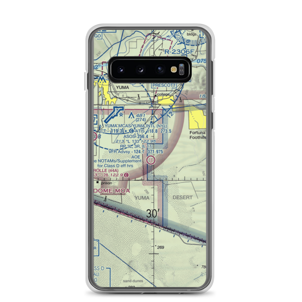 Yuma Auxiliary AAF #2 (US-0254) VFR Sectional Samsung Case Samsung Galaxy S10 model shown