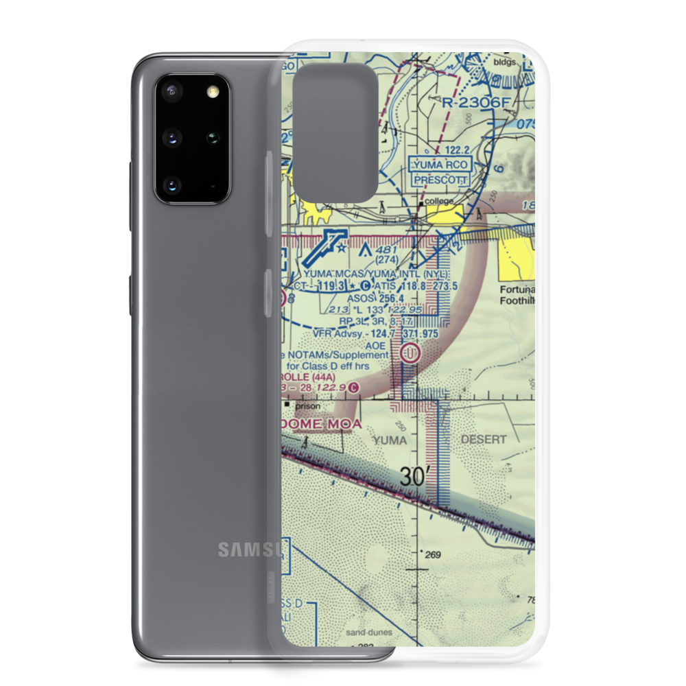 Yuma Auxiliary AAF #2 (US-0254) VFR Sectional Samsung Case Samsung Galaxy S20 Plus model shown