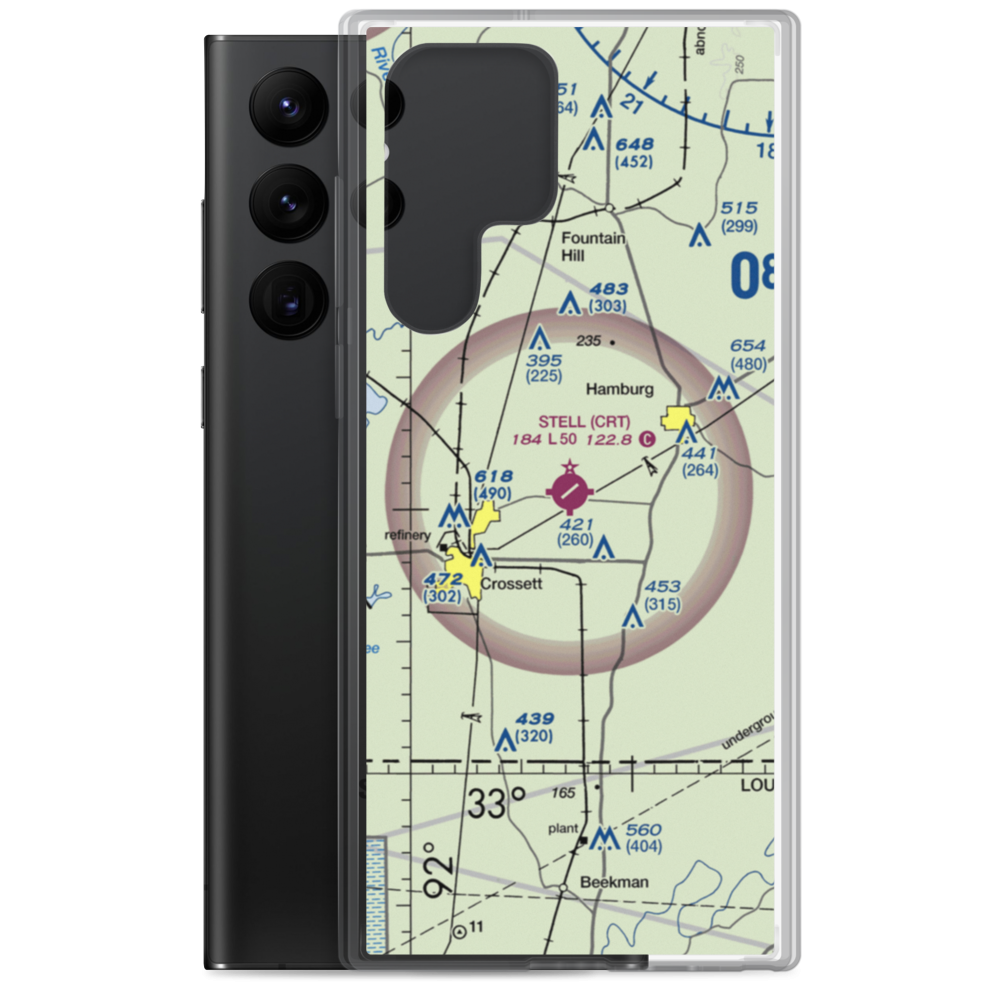 Z M Jack Stell Field (CRT) VFR Sectional Samsung Case Samsung Galaxy S22 Ultra model shown