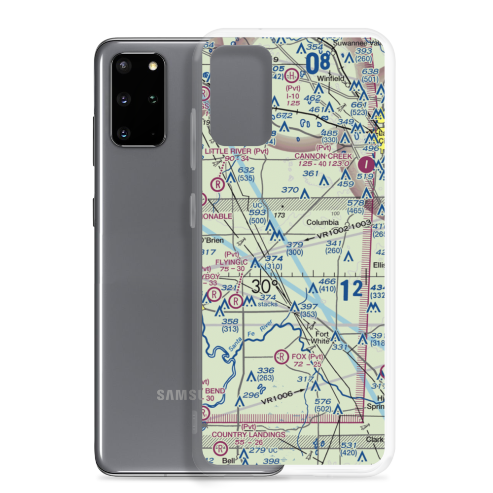 Z Ranch Airport (1FL3) VFR Sectional Samsung Case Samsung Galaxy S20 Plus model shown