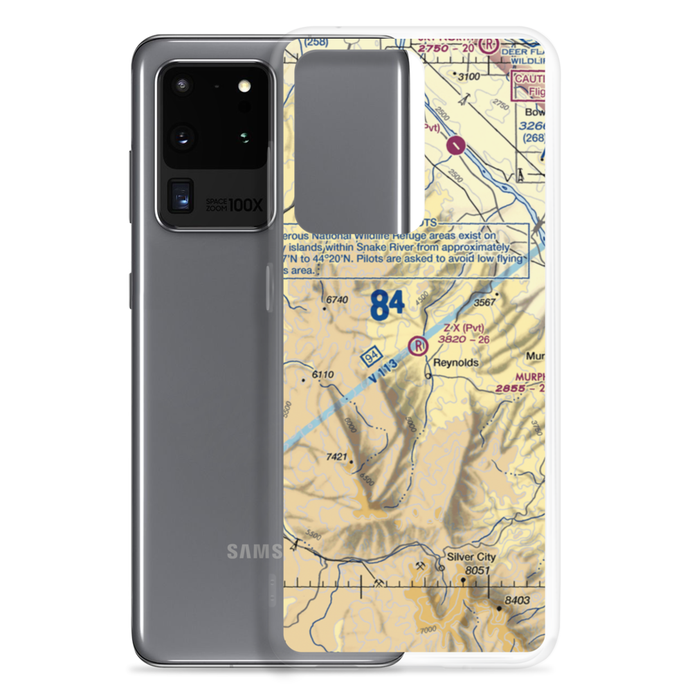 Z X Ranch Airport (0ID7) VFR Sectional Samsung Case Samsung Galaxy S20 Ultra model shown