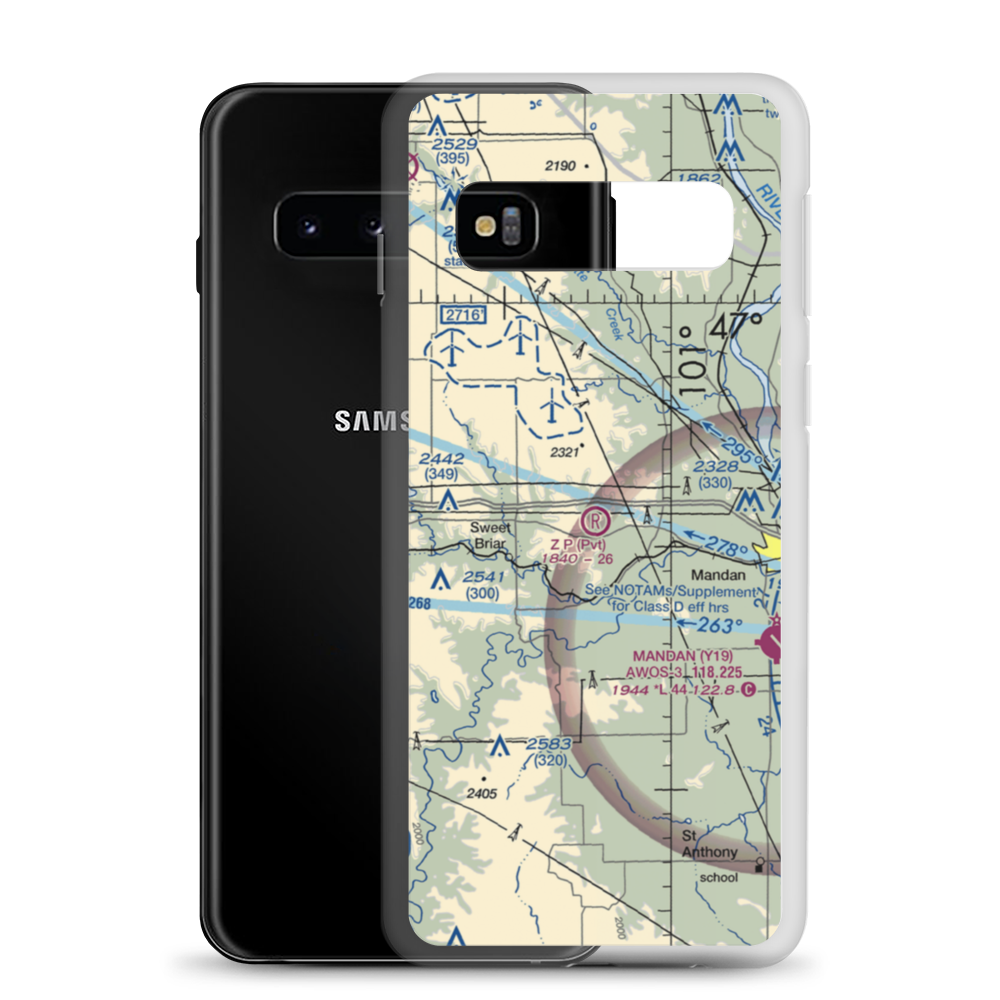 Z. P. Field (64ND) VFR Sectional Samsung Case Samsung Galaxy S10 model shown