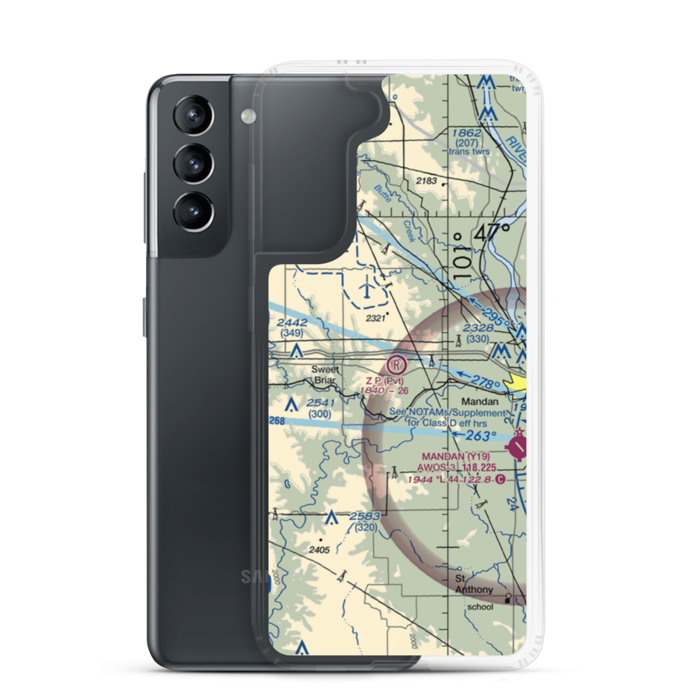 Z. P. Field (64ND) VFR Sectional Samsung Case Samsung Galaxy S21 model shown
