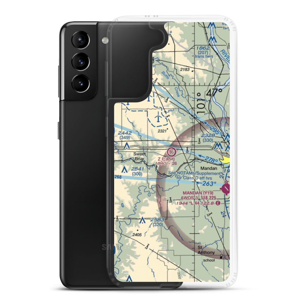 Z. P. Field (64ND) VFR Sectional Samsung Case Samsung Galaxy S21 Plus model shown